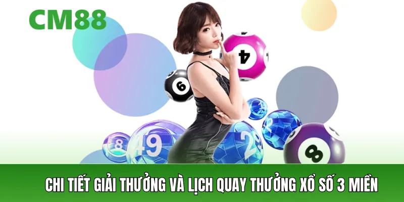Chi tiết giải thưởng và lịch quay thưởng xổ số 3 miền